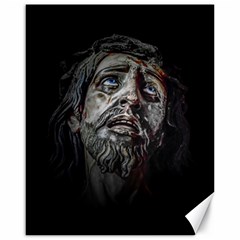 Jesuschrist Face Dark Poster Canvas 16  X 20   by dflcprints