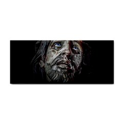 Jesuschrist Face Dark Poster Cosmetic Storage Cases by dflcprints