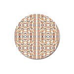 Multicolored Geometric Pattern  Magnet 3  (Round) Front