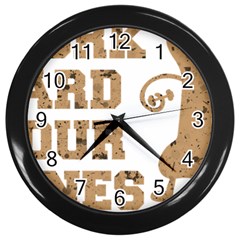 Work Hard Your Bones Wall Clocks (black) by Melcu