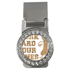 Work Hard Your Bones Money Clips (cz)  by Melcu