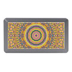 Wood Festive Rainbow Mandala Memory Card Reader (mini) by pepitasart