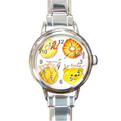 Cute Bread Round Italian Charm Watch by KuriSweets