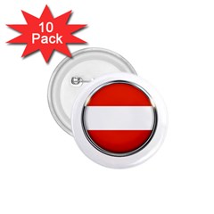 Austria Country Nation Flag 1 75  Buttons (10 Pack) by Nexatart
