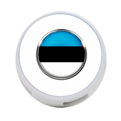 Estonia Country Flag Countries 4-port Usb Hub (one Side) by Nexatart