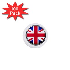 United Kingdom Country Nation Flag 1  Mini Buttons (100 Pack)  by Nexatart