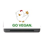 Go Vegan - Cute Chick  Memory Card Reader with CF Front
