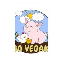 Go Vegan - Cute Pig And Chicken Memory Card Reader by Valentinaart