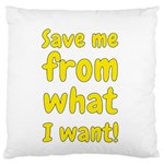 Save me from what I want Standard Flano Cushion Case (One Side) Front