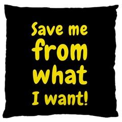 Save Me From What I Want Standard Flano Cushion Case (one Side) by Valentinaart