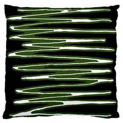 Sketched Wavy Stripes Pattern Standard Flano Cushion Case (one Side) by dflcprints