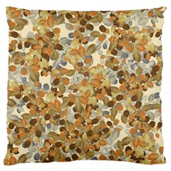 Leaves Autumm Large Cushion Case (one Side) by jumpercat