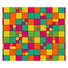 Abstract Background Abstract Double Sided Flano Blanket (small)  by Nexatart