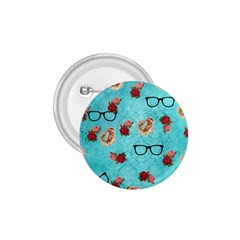Vintage Glasses Blue 1 75  Buttons by snowwhitegirl