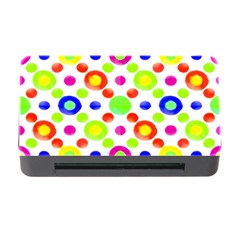 Multicolored Circles Motif Pattern Memory Card Reader With Cf by dflcprints