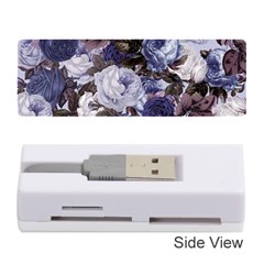 Rose Bushes Blue Memory Card Reader (stick)  by snowwhitegirl