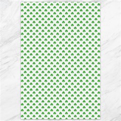 Green Heart-shaped Clover On White St  Patrick s Day Canvas 20  X 30   by PodArtist