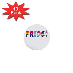 Pride 1  Mini Buttons (10 Pack)  by Valentinaart