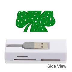 Sparkly Clover Memory Card Reader (stick)  by Valentinaart