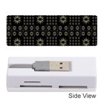Dark Ethnic Stars Motif Pattern Memory Card Reader (Stick)  Front