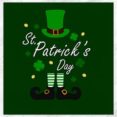 St Patricks Leprechaun Canvas 16  X 16   by Valentinaart