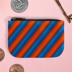 Diagonal Stripes Striped Lines Mini Coin Purses by Nexatart