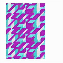 Fabric Textile Texture Purple Aqua Large Garden Flag (two Sides) by Nexatart