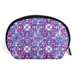 Cracked Oriental Ornate Pattern Accessory Pouches (Large)  Front