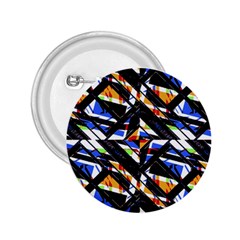 Multicolor Geometric Abstract Pattern 2 25  Buttons by dflcprints