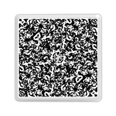 Black And White Abstract Texture Memory Card Reader (square)  by dflcprints