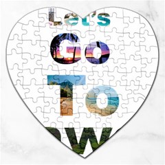 Hawaii Jigsaw Puzzle (heart) by Howtobead