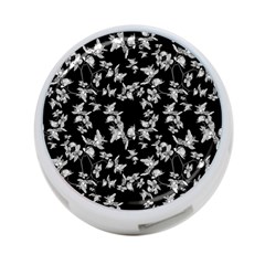 Dark Orquideas Floral Pattern Print 4-port Usb Hub (one Side) by dflcprints
