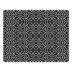 Black And White Tribal Print Double Sided Flano Blanket (large)  by dflcprints