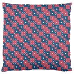 Squares And Circles Motif Geometric Pattern Large Flano Cushion Case (Two Sides) Front