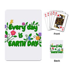 Earth Day Playing Card by Valentinaart