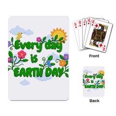 Earth Day Playing Card by Valentinaart
