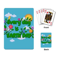 Earth Day Playing Card by Valentinaart