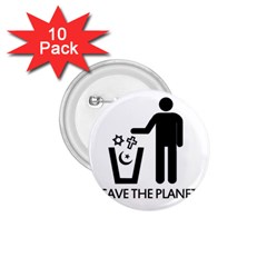 Save The Planet - Religions  1 75  Buttons (10 Pack) by Valentinaart