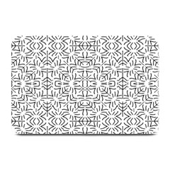 Black And White Ethnic Geometric Pattern Plate Mats by dflcprints