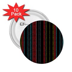 Multicolored Dark Stripes Pattern 2 25  Buttons (10 Pack)  by dflcprints
