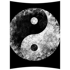 Grunge Yin Yang Back Support Cushion by Valentinaart