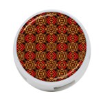Colorful Ornate Pattern Design 4-Port USB Hub (One Side) Front