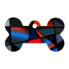 3d And Abstract Dog Tag Bone (two Sides) by Sapixe