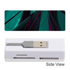 Abstract Green Purple Memory Card Reader (stick)  by Sapixe