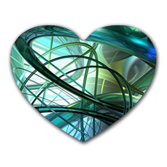 Abstract Heart Mousepads by Sapixe