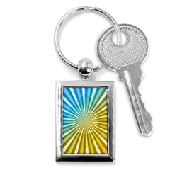 Abstract Art Art Radiation Key Chains (rectangle)  by Sapixe