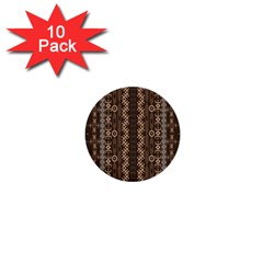 African Style Vector Pattern 1  Mini Buttons (10 Pack)  by Sapixe