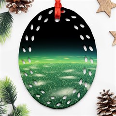 Alien Orbit Oval Filigree Ornament (two Sides) by Sapixe