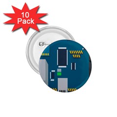 Amphisbaena Two Platform Dtn Node Vector File 1 75  Buttons (10 Pack) by Sapixe