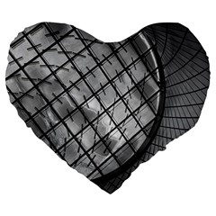 Architecture Roof Structure Modern Large 19  Premium Heart Shape Cushions by Sapixe